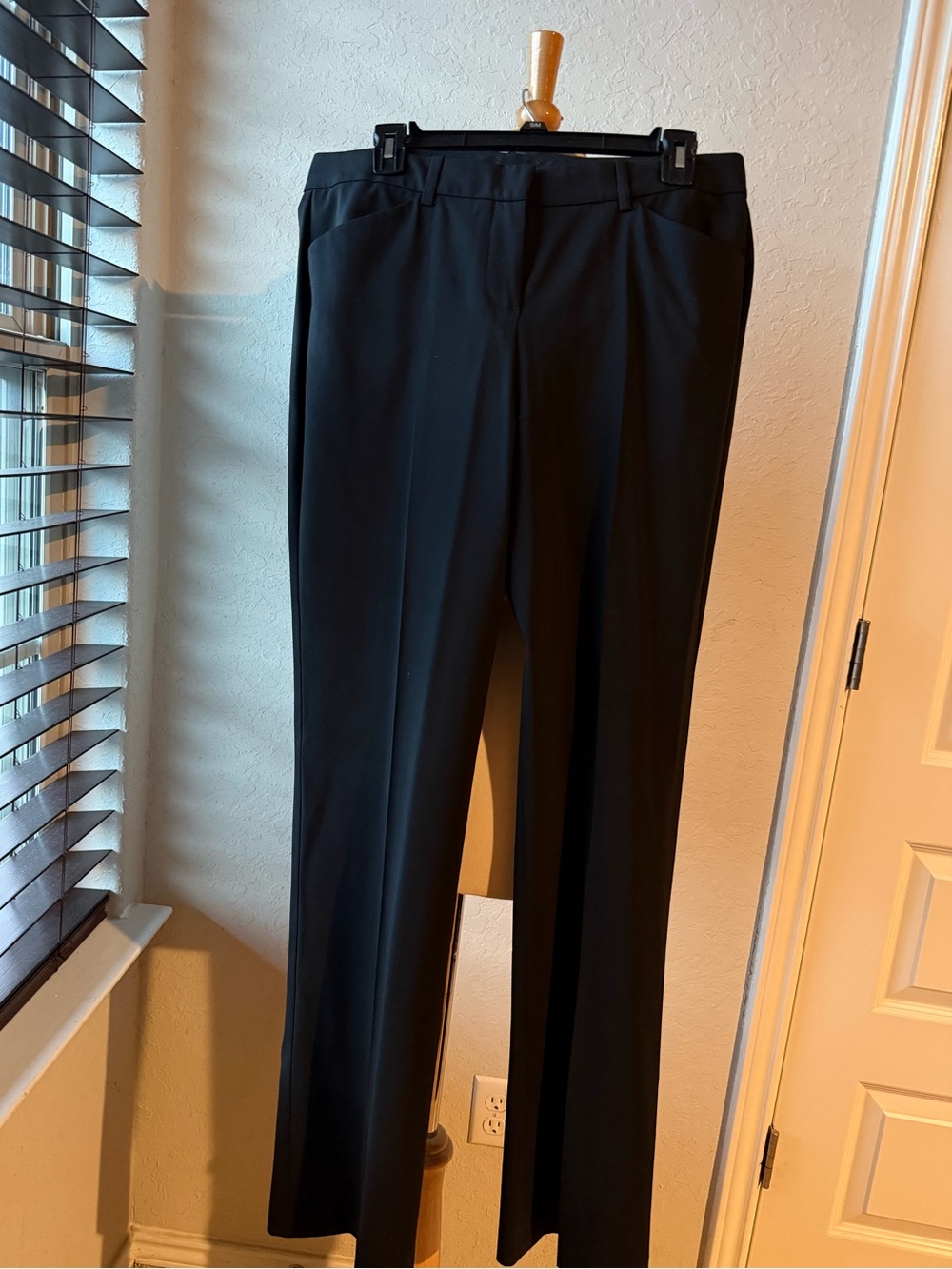 Classic Women's Black Straight-Leg Dress Pants